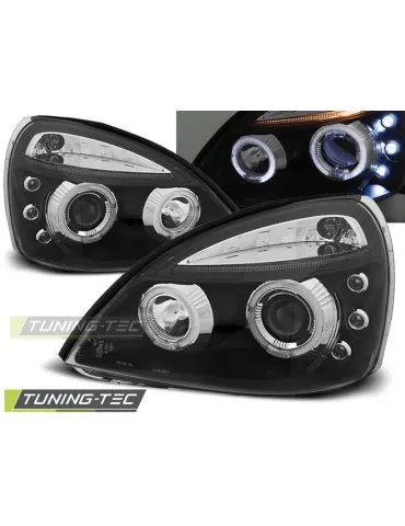 Phares noirs pour RENAULT CLIO II 06.01-09.05