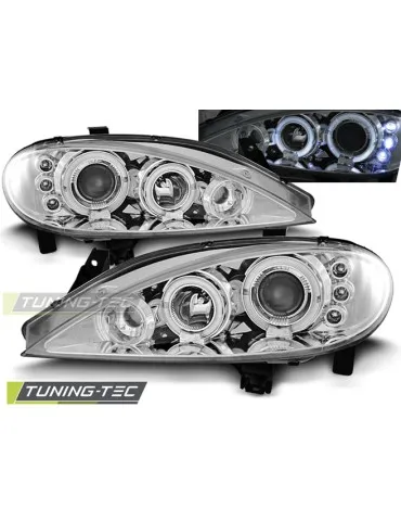 Phares chromés pour RENAULT MEGANE 03.99-10.02