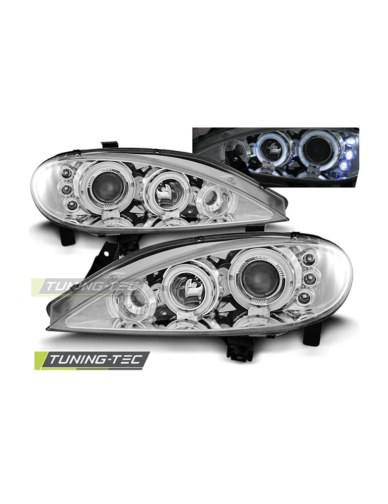 Phares chromés pour RENAULT MEGANE 03.99-10.02