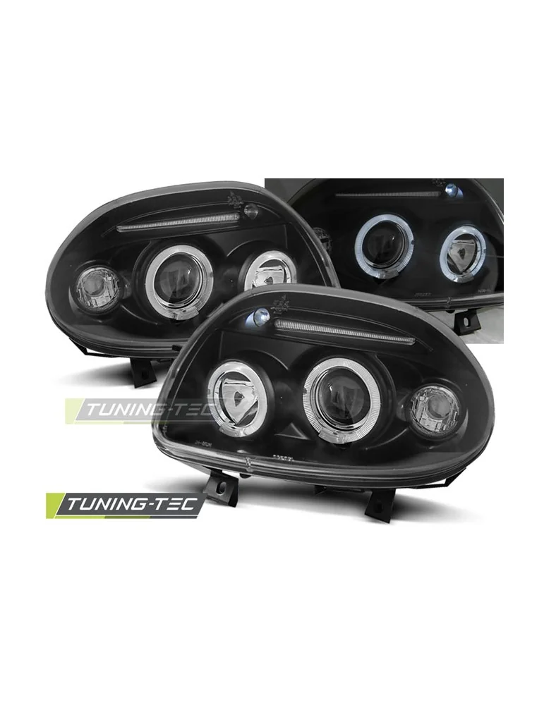 Phares noirs pour RENAULT CLIO II 09.98-05.01