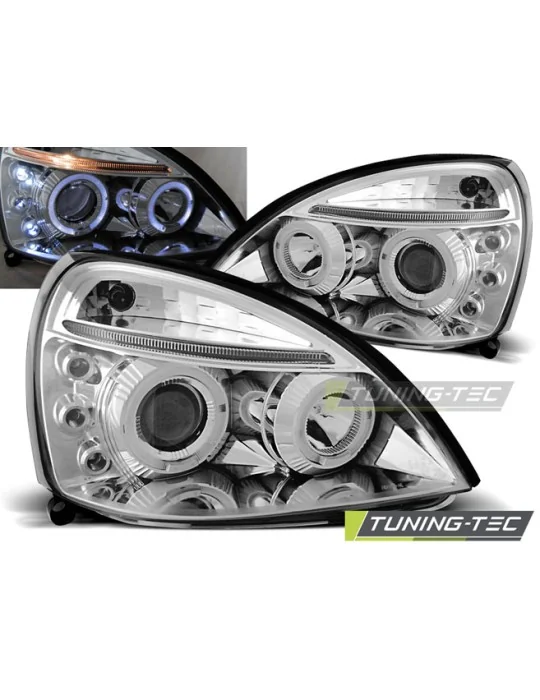 Phares chromés pour Renault Clio II (2001 - 2005)