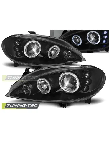 Phares noirs pour RENAULT MEGANE 03.99-10.02