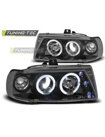 Phares noirs pour SEAT IBIZA CORDOBA POLO VARIANT Berline 10.93-08.99