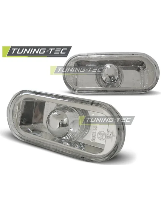 Répétiteurs latéraux à LED chromés pour VW Golf 4 Bora dès 1995 Golf 3 dès 1995 Ibiza 1995 - 1999 Toledo