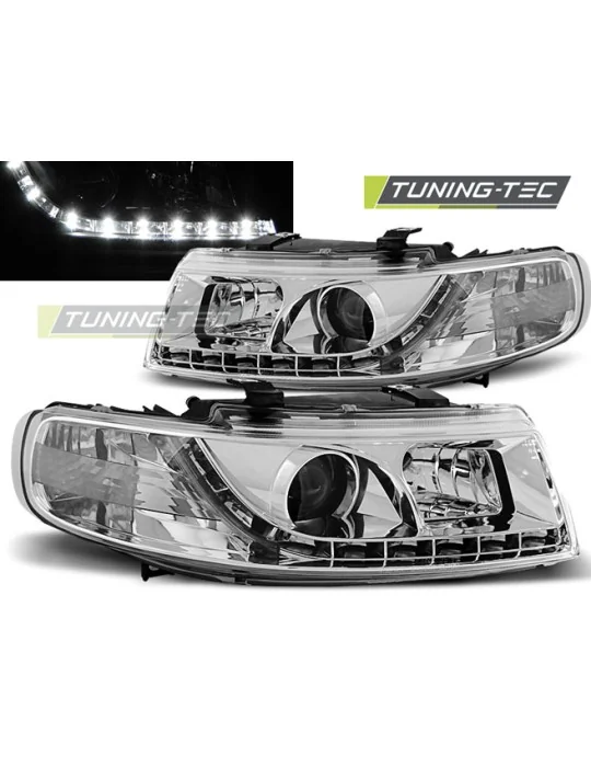 Phares à LED chromés pour Seat Leon Toledo (1999 - 2004)