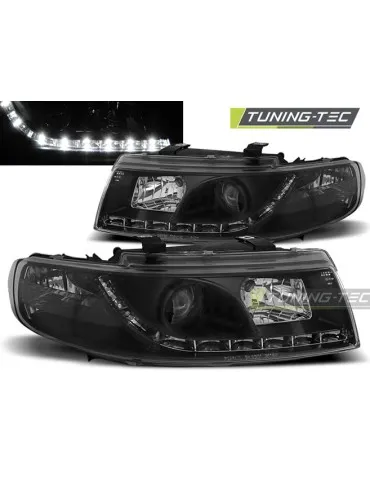 Phares à LED noirs pour SEAT LEON TOLEDO 04.99-08.04
