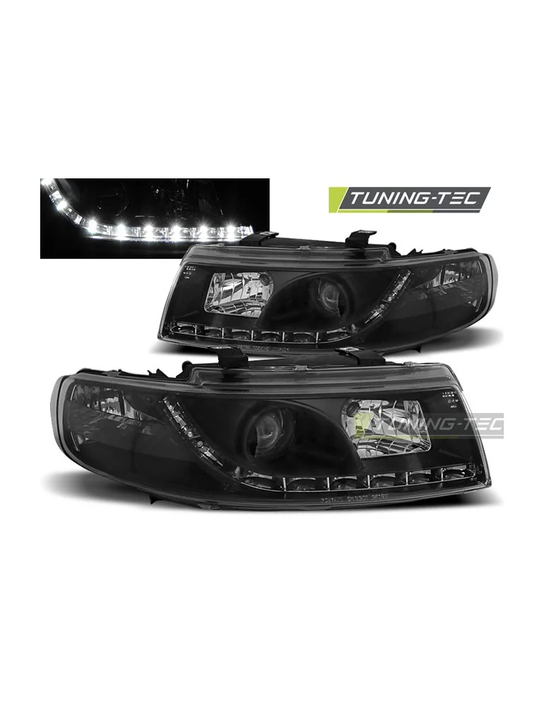 Phares à LED noirs pour SEAT LEON TOLEDO 04.99-08.04