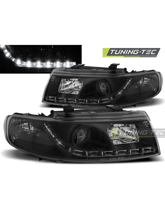 Phares à LED noirs pour Seat Leon Toledo (1999 - 2004)