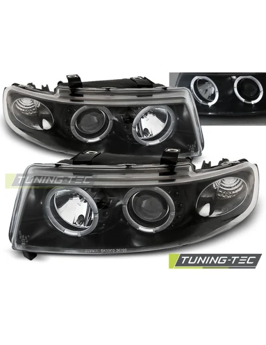 Phares à LED noirs pour Seat Leon Toledo (1999 - 2004)