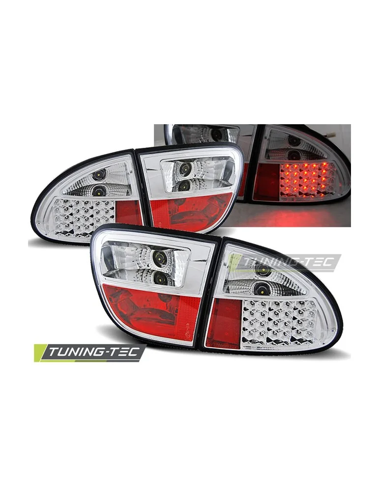 Feux arrière à LED chromés pour SEAT LEON 04.99-08.04