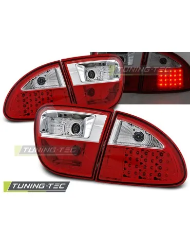 Feux arrière à LED rouges blancs pour SEAT LEON 04.99-08.04