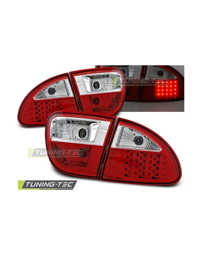 Feux arrière à LED rouges blancs pour SEAT LEON 04.99-08.04
