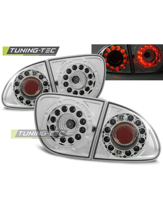 Feux arrière à LED chromés pour Seat Leon (1999 - 2004)