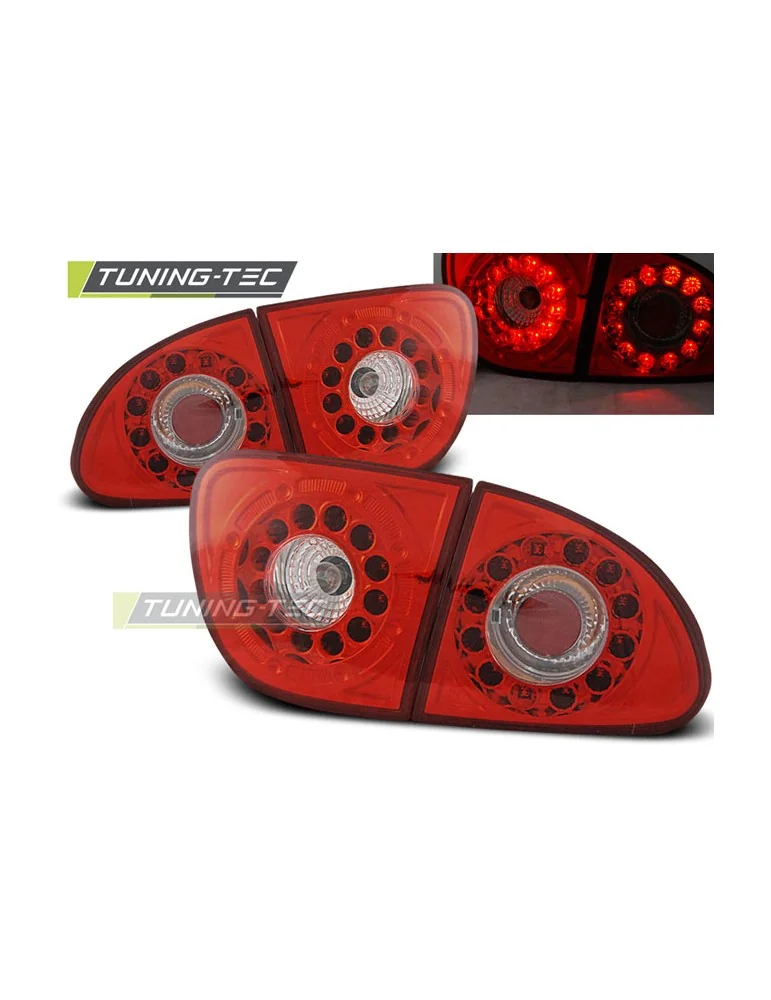 Feux arrière à LED rouges blancs pour SEAT LEON 04.99-08.04