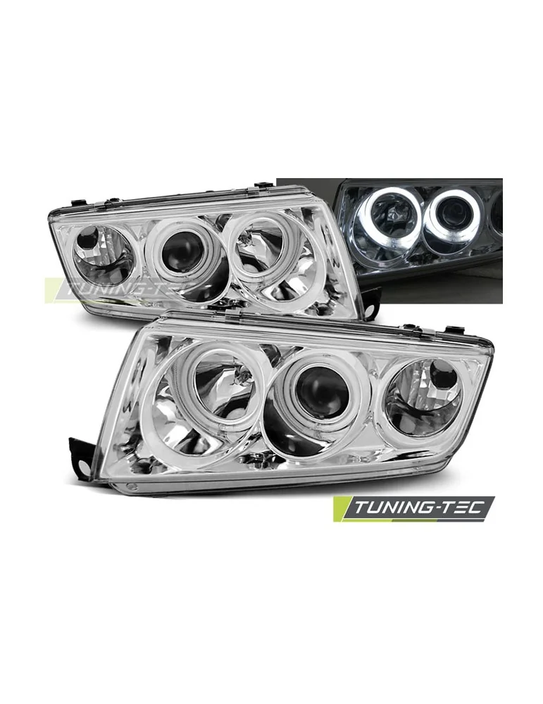 Phares chromés pour SKODA FABIA I 12.99-08