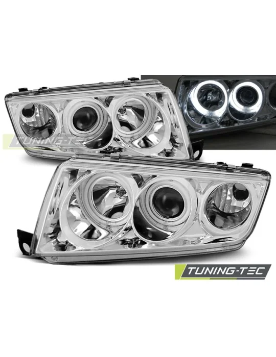 Phares chromés pour Skoda Fabia I (1999 - 2008)