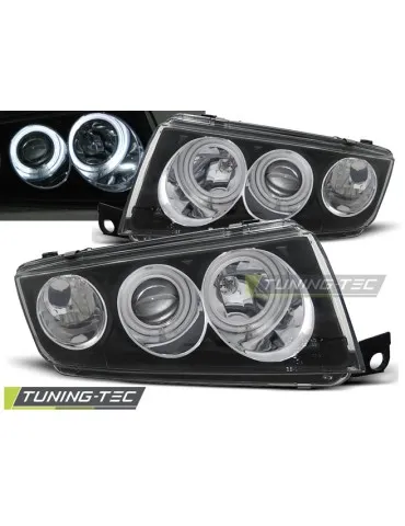 Phares noirs pour SKODA FABIA I 12.99-08