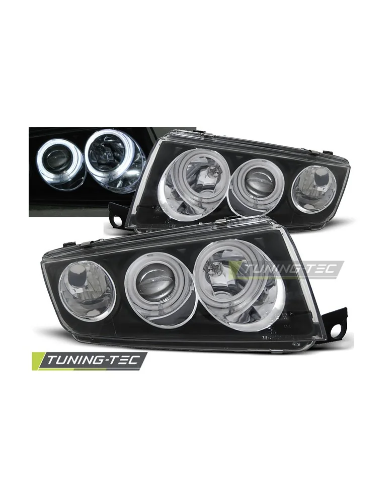 Phares noirs pour SKODA FABIA I 12.99-08