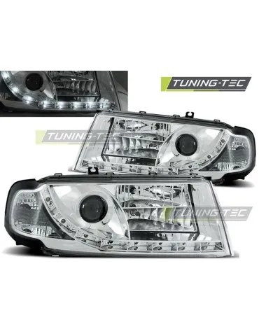 Phares à LED chromés pour SKODA OCTAVIA I 08.00-10