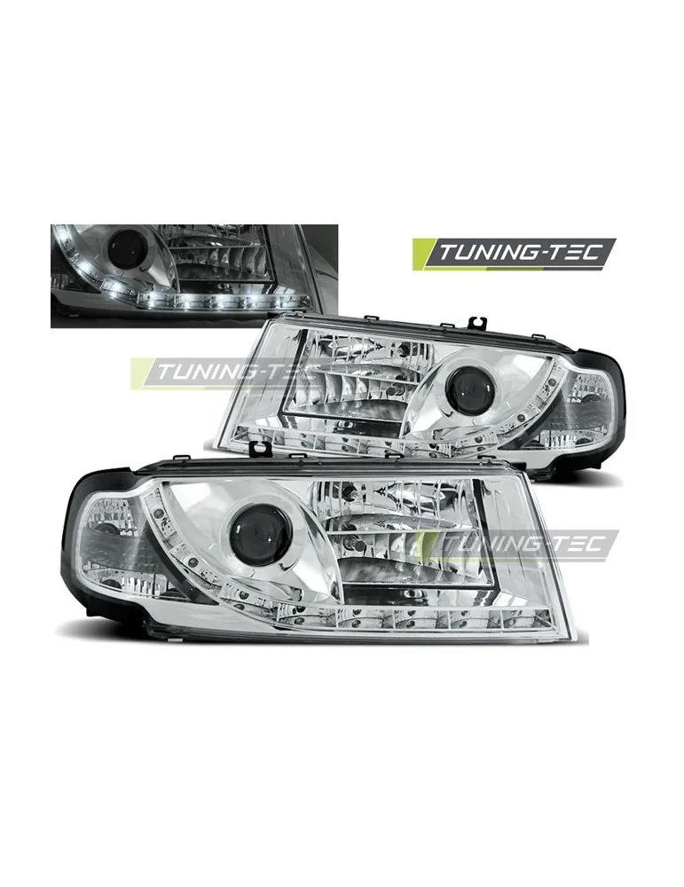 Phares à LED chromés pour SKODA OCTAVIA I 08.00-10