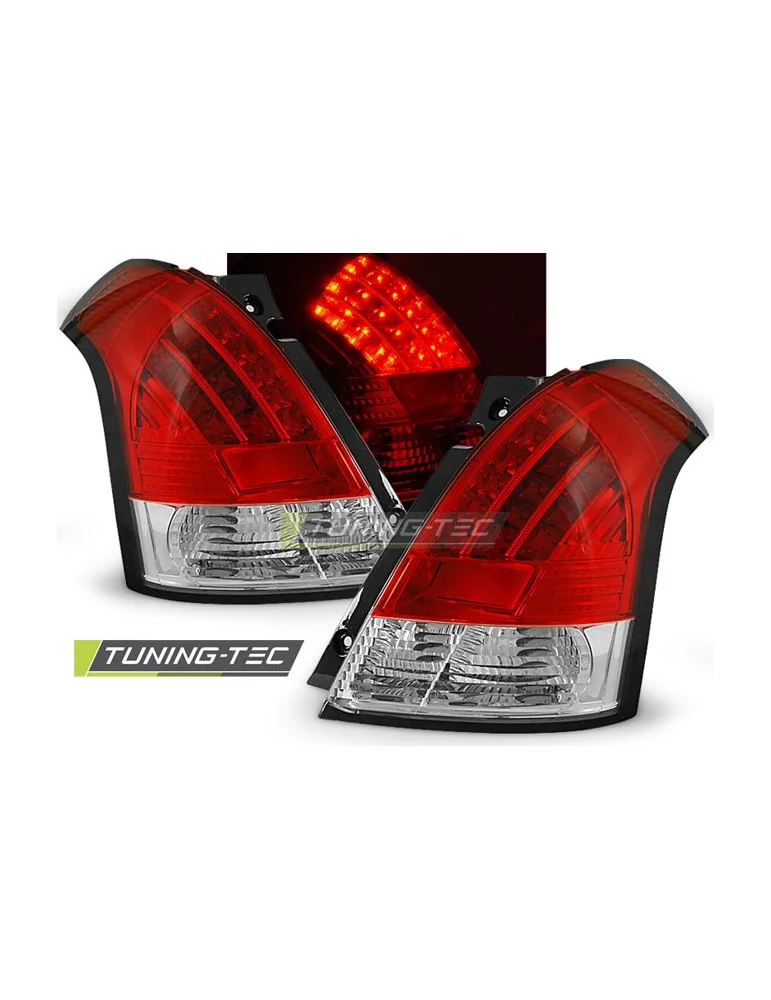 Feux arrière à LED rouges blancs