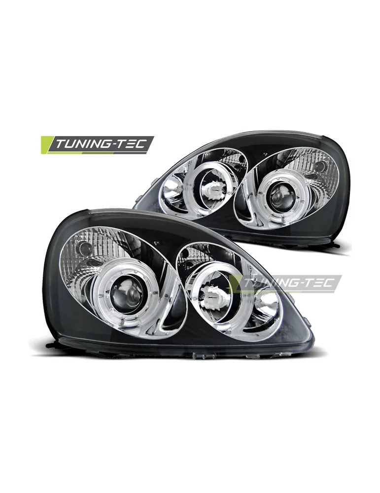Phares noirs pour TOYOTA YARIS 04.99-09.03