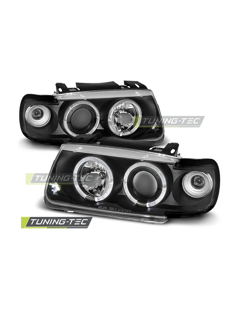 Phares noirs pour VW POLO 6N 10.94-09.99 berline à hayon
