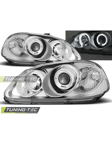 Phares chromés pour HONDA CIVIC 03.99-02.01