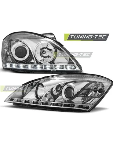 Phares à LED chromés pour KIA CEED 09.06-08.09