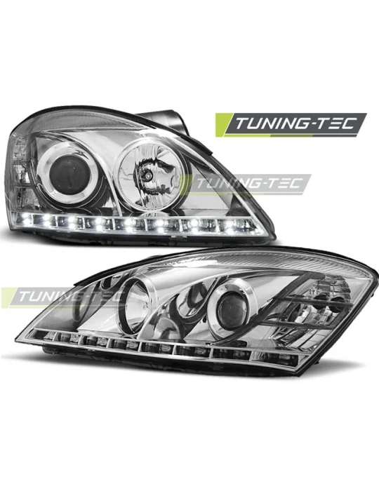 Phares à LED chromés pour KIA Ceed (2006 - 2009)