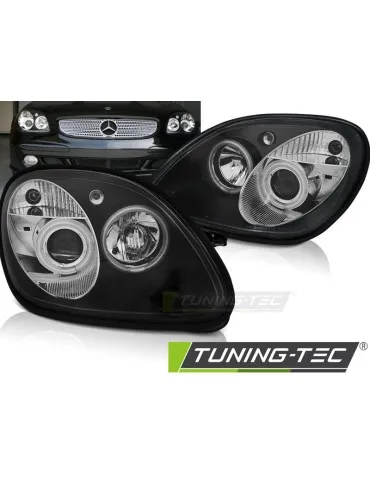 Phares noirs pour MERCEDES R170 SLK 04.96-04