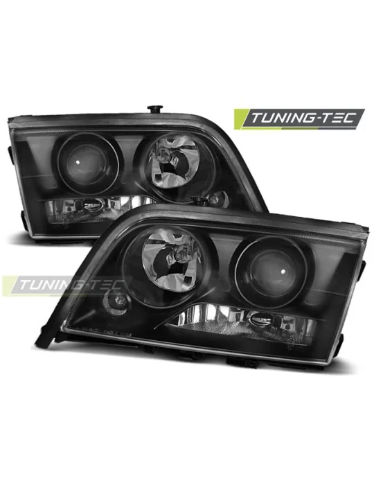 Phares noirs pour Mercedes W202 Classe C (1993 - 2000)