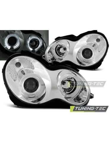 Phares chromés pour MERCEDES W203 C-KLASA 07.00-03.04