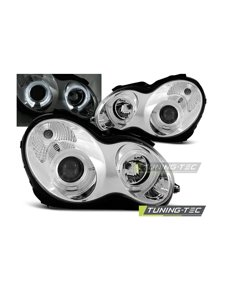 Phares chromés pour MERCEDES W203 C-KLASA 07.00-03.04