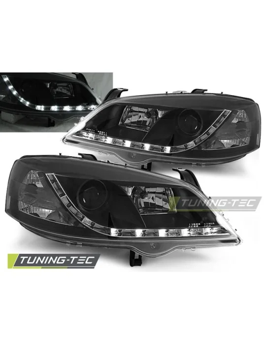 Phares à LED noirs pour Opel Astra G (1997 - 2004)