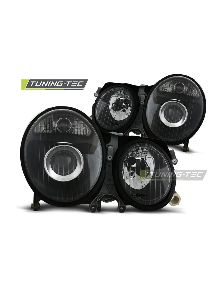 Phares noirs pour MERCEDES W210 E-KLASA 06.99-03.02