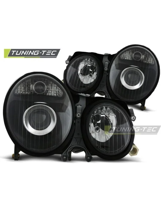 Phares noirs pour Mercedes W210 Classe E (1999 - 2002)