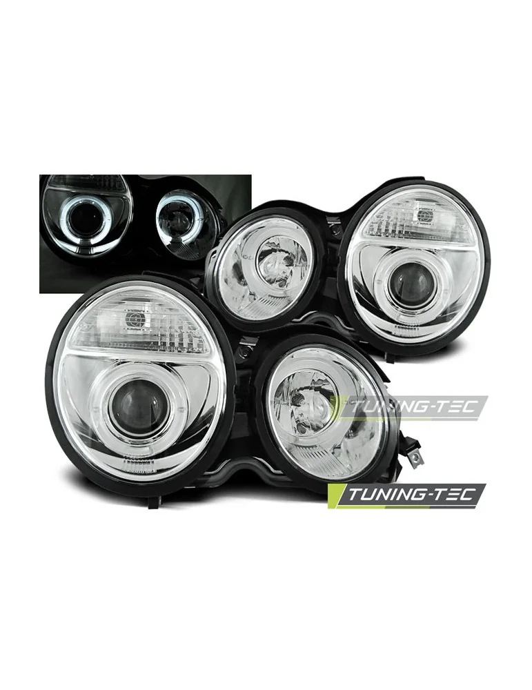 Phares chromés pour MERCEDES W210 E-KLASA 95-05.99