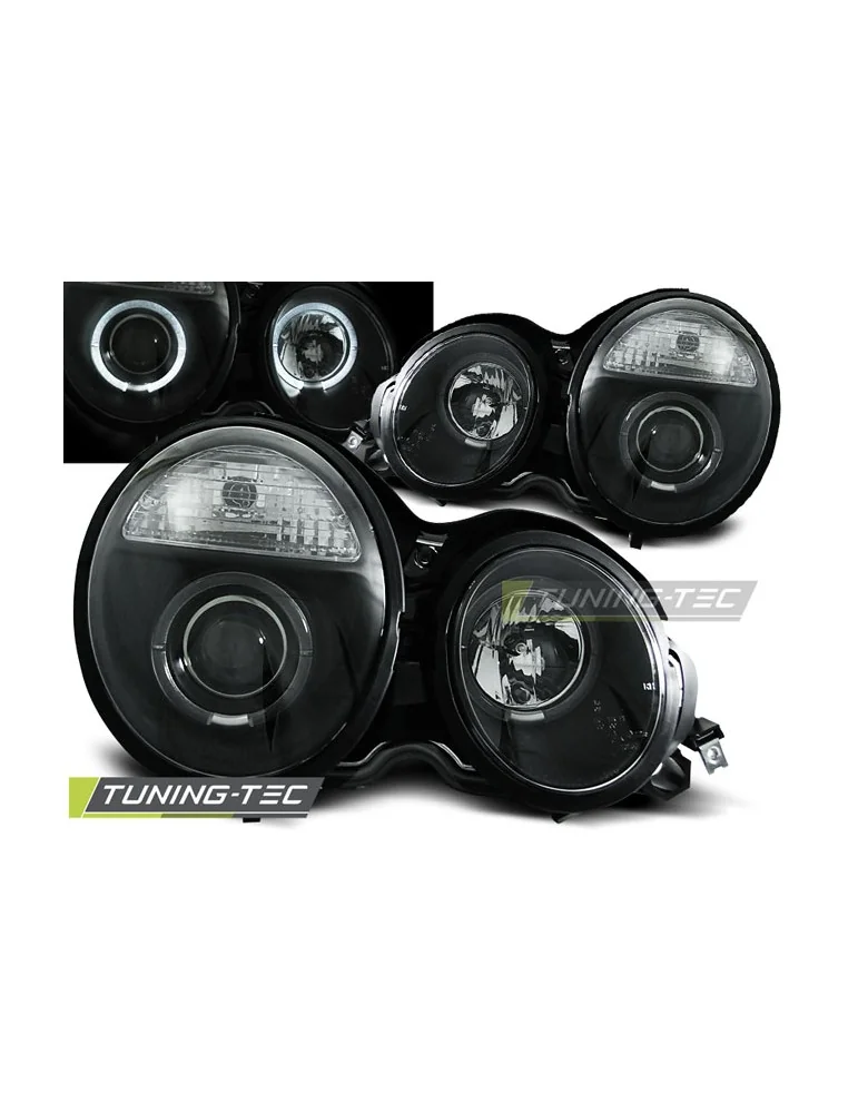 Phares noirs pour MERCEDES W210 E-KLASA 95-05.99