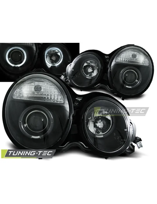 Phares noirs pour Mercedes W210 Classe E (1995 - 1999)