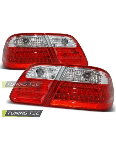 Feux arrière à LED rouges blancs pour MERCEDES W210 95-03.02