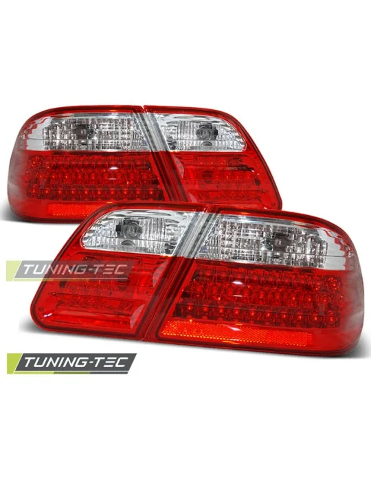 Feux arrière à LED rouges blancs pour Mercedes W210 (1995 - 2002)