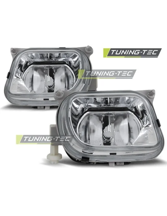 Antibrouillards chromés pour Mercedes W210 Classe E (1995 - 1999)