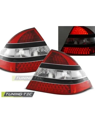 Feux arrière à LED noirs rouges pour MERCEDES W220 S-KLASA 09.98-05.05
