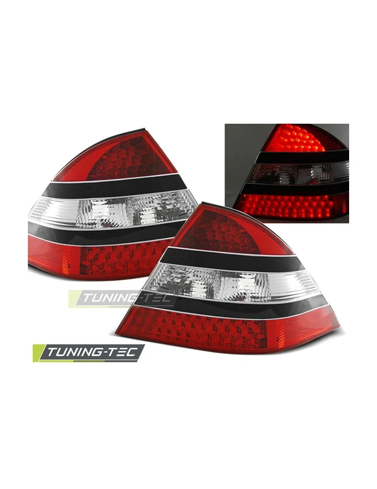 Feux arrière à LED noirs rouges pour MERCEDES W220 S-KLASA 09.98-05.05
