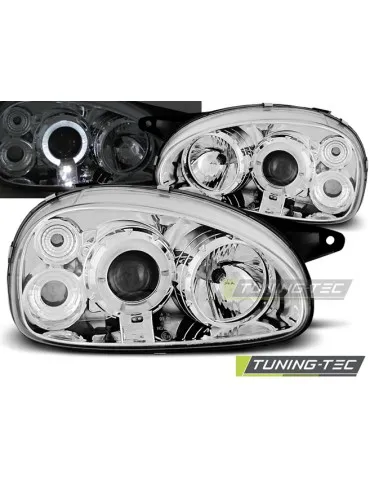Phares chromés pour OPEL CORSA B 02.93-10.00