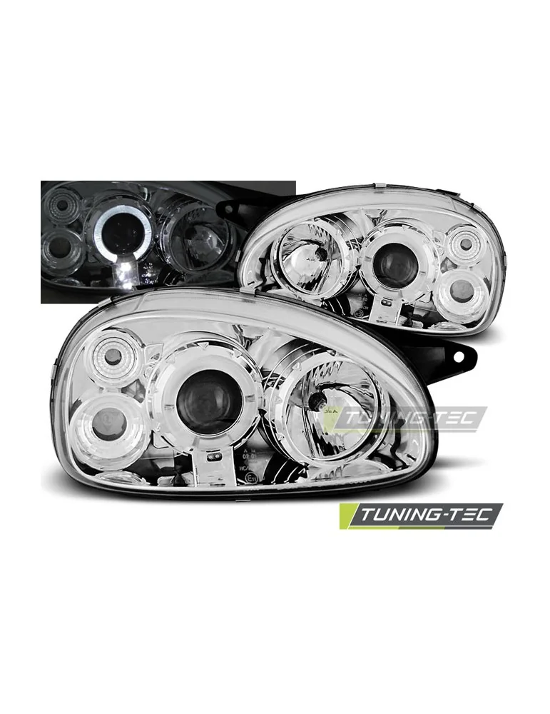 Phares chromés pour OPEL CORSA B 02.93-10.00