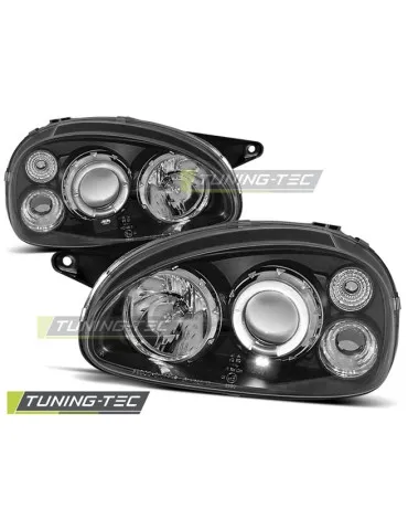 Phares noirs pour OPEL CORSA B 02.93-10.00