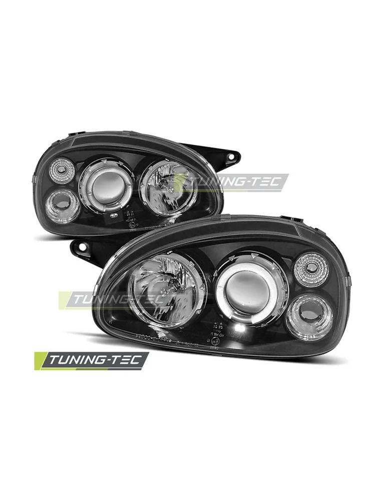 Phares noirs pour OPEL CORSA B 02.93-10.00