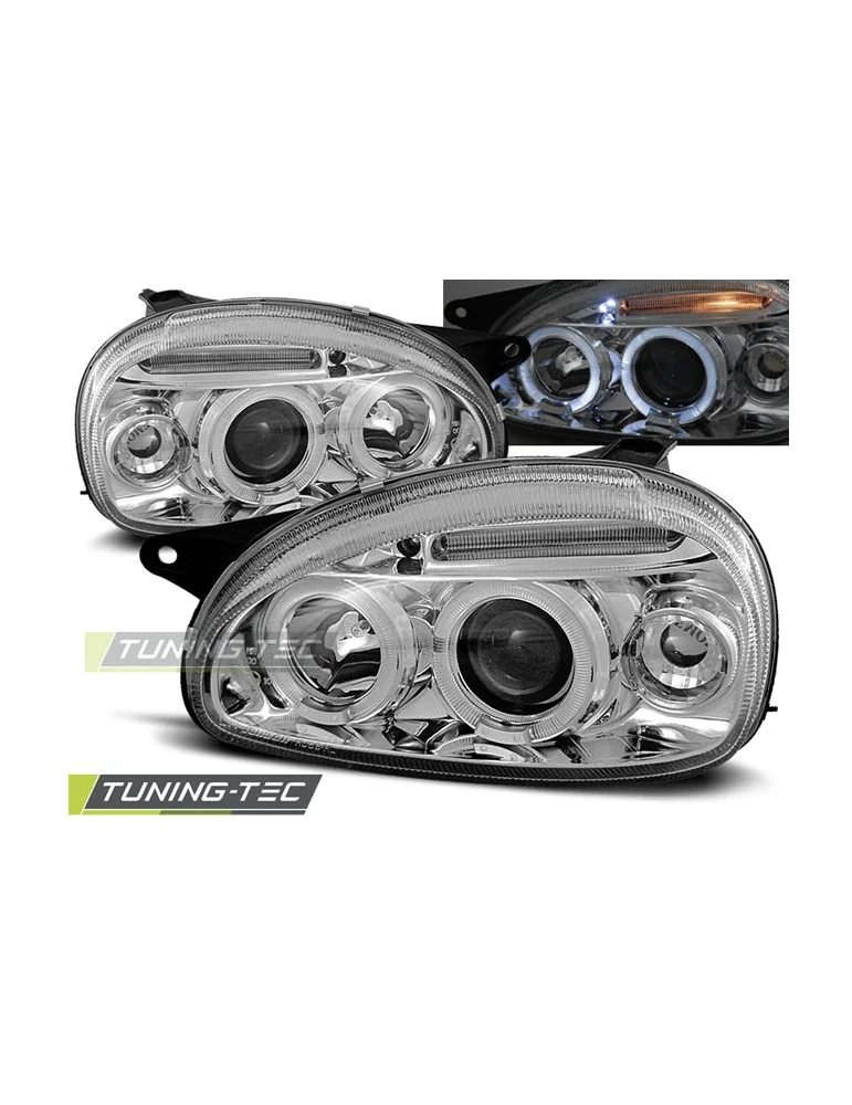 Phares chromés pour OPEL CORSA B 02.93-10.00